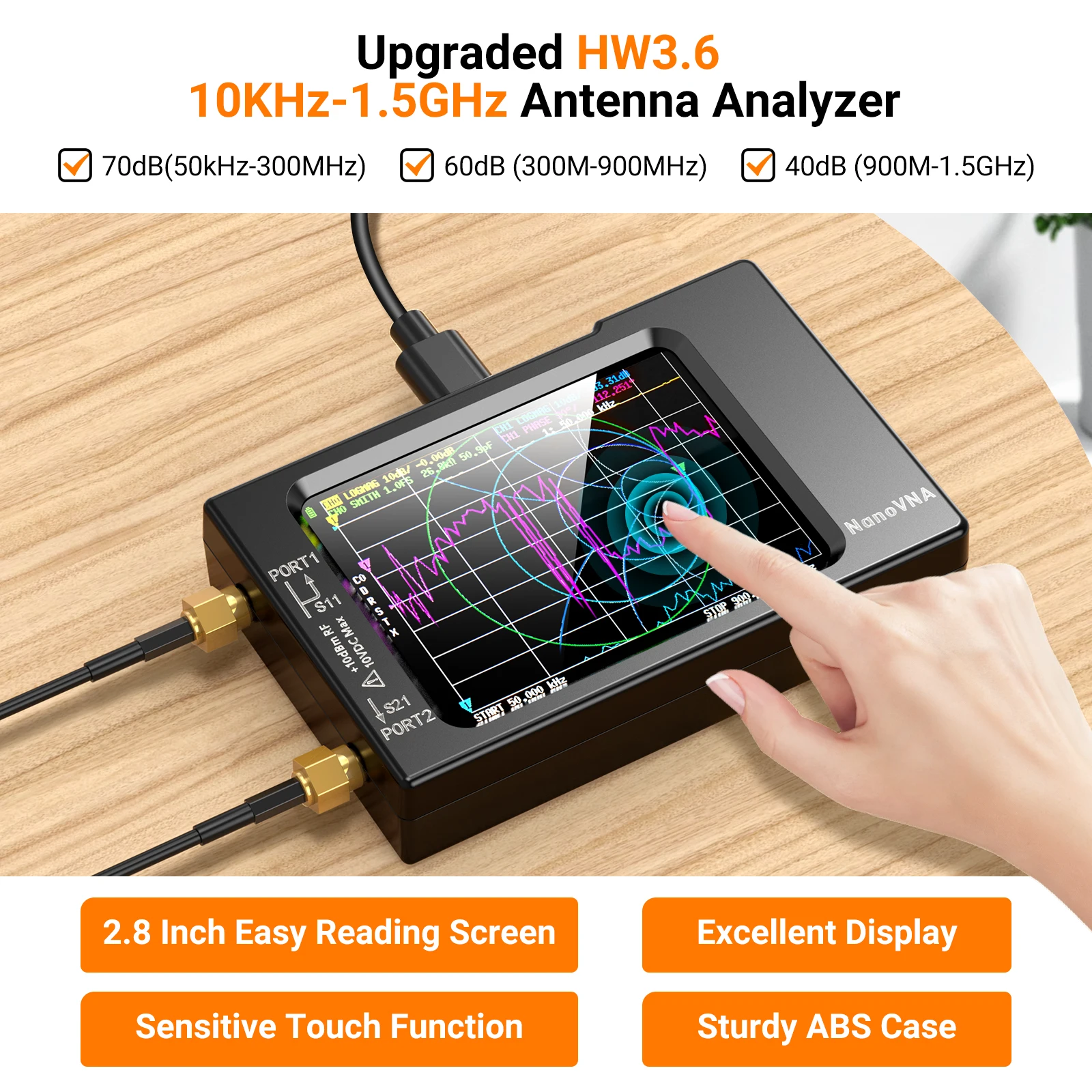 NanoVNA-H Vector Network Anten - Logic Analyzer Usb recension och pris